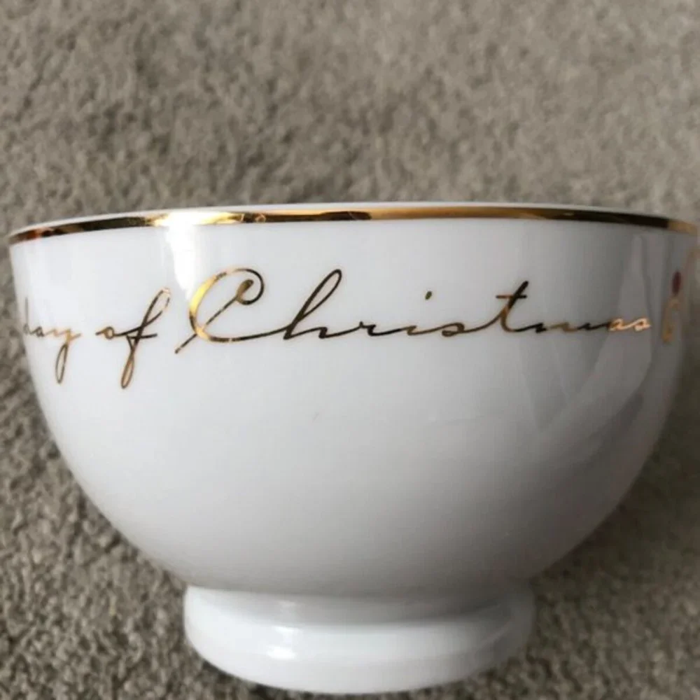 Pier 1 Partridge in a pear Tree 12 days of Christmas Soup Cereal Bowl‎
